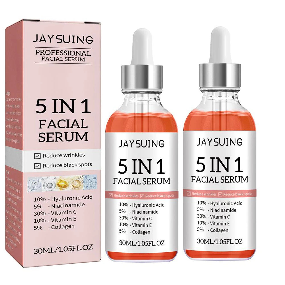 5-in-1 Vitamin C Face Serum – Brightening & Hydrating Skincare