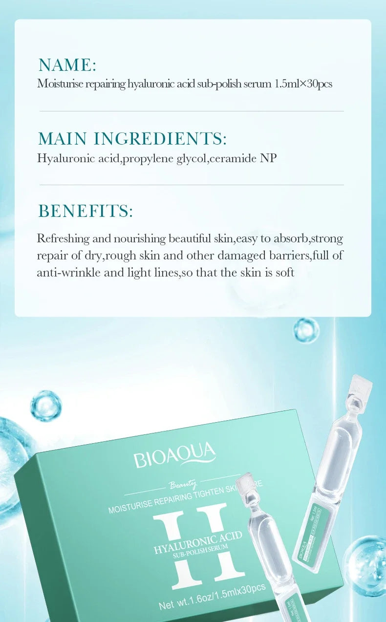30pcs BIOAQUA Retinol + Vitamin C + Hyaluronic Acid Serum Box