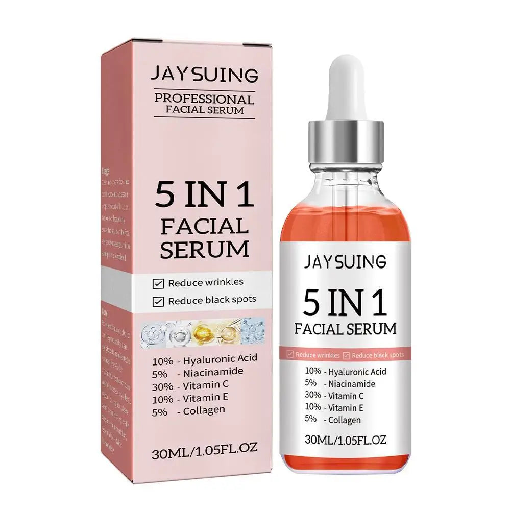 5-in-1 Vitamin C Face Serum – Brightening & Hydrating Skincare