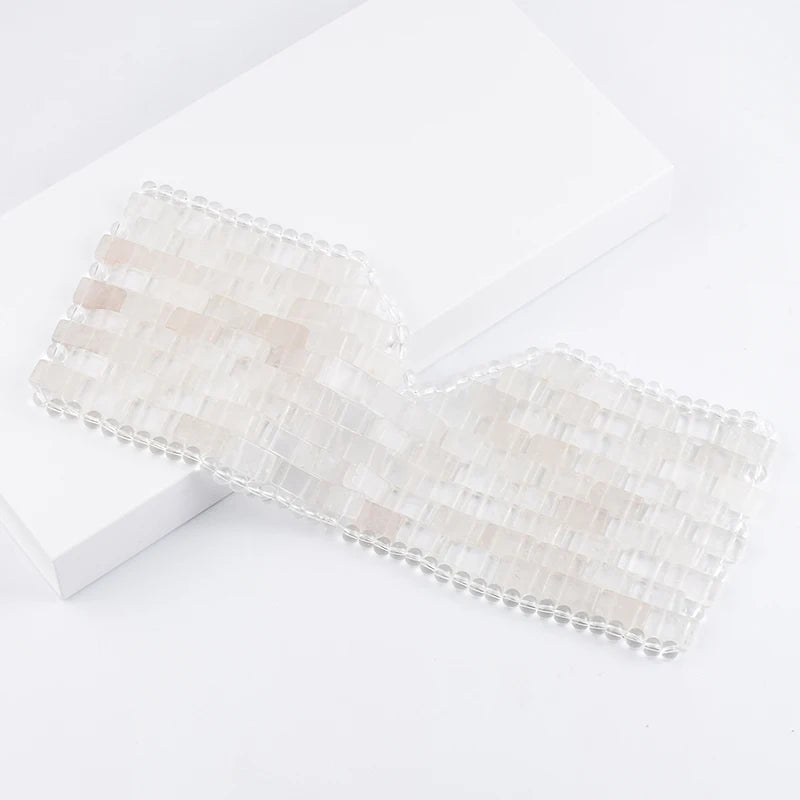 RoseLuxe Rose Quartz Eye Mask