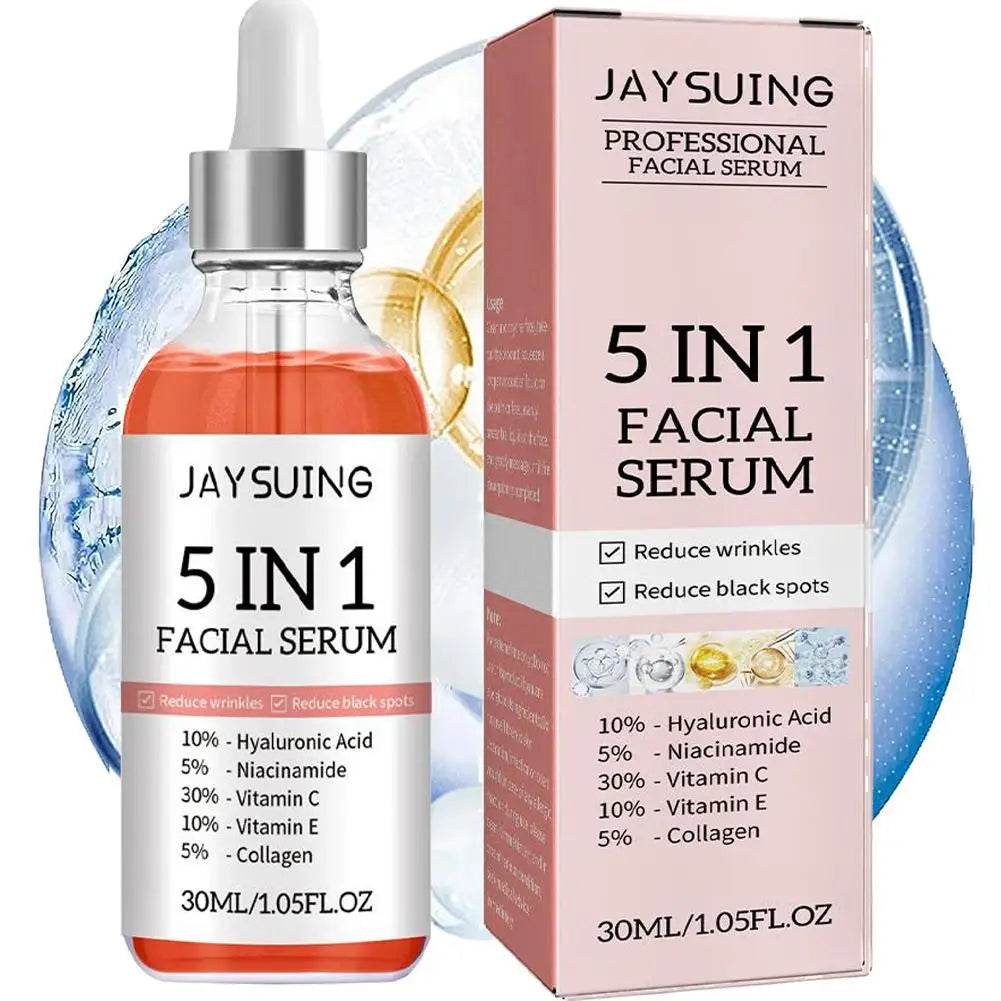 5-in-1 Vitamin C Face Serum – Brightening & Hydrating Skincare