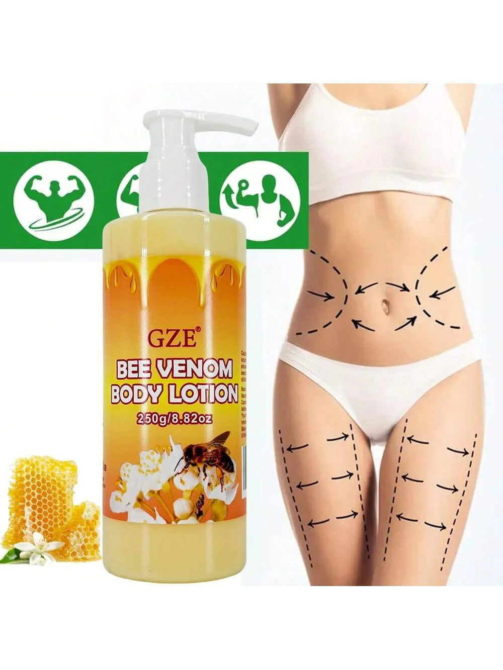 VenomGlow Bee Venom Body Lotion – Firming, Hydrating & Brightening Skincare