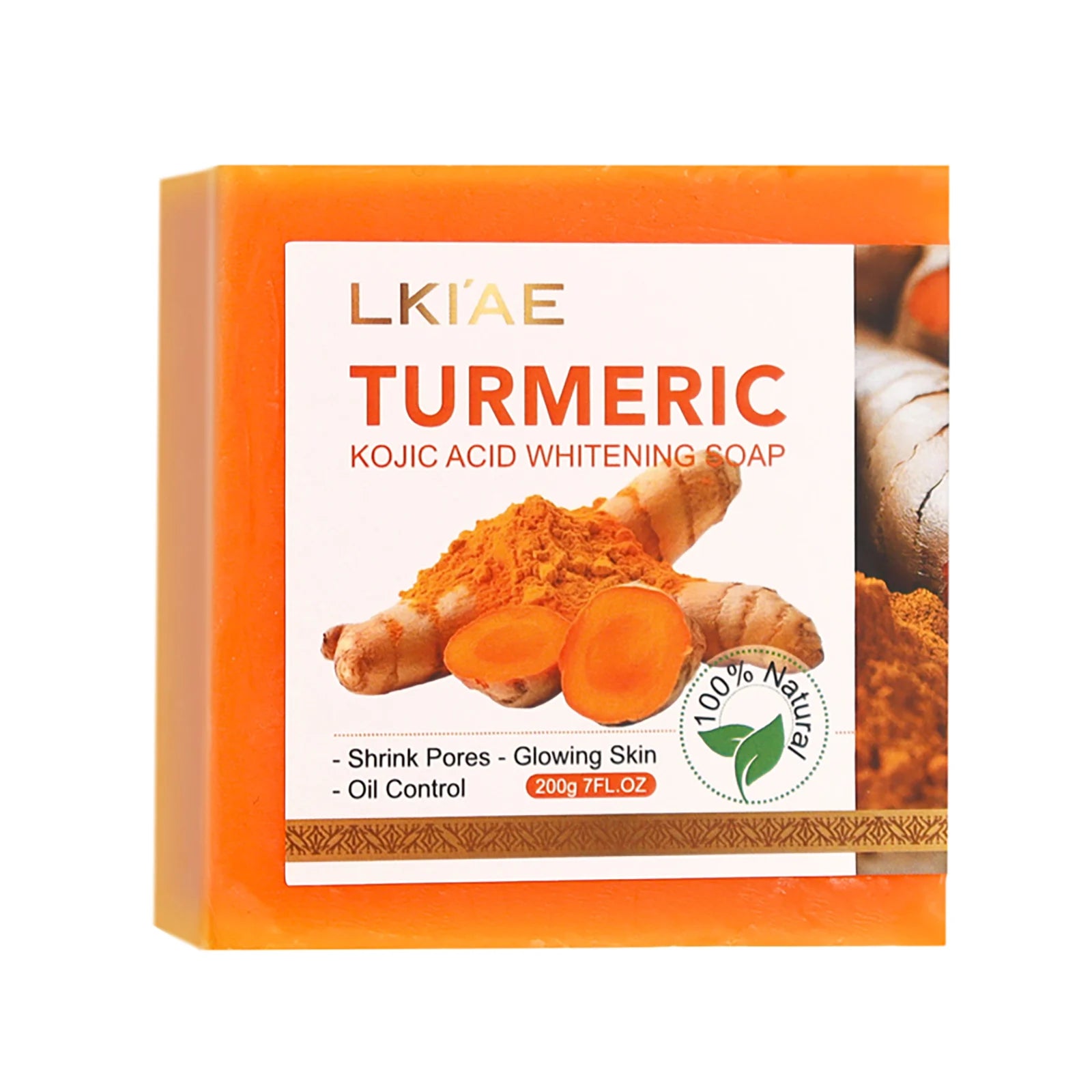 GlowHerb Natural Turmeric Whitening Soap – Deep Cleansing & Brightening Care