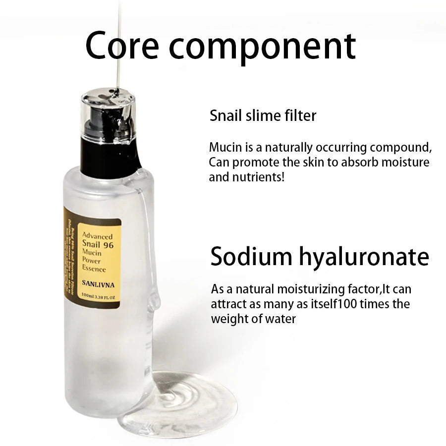 Snail Mucin Essence 96% – Hydrating & Smoothing Korean Face Serum