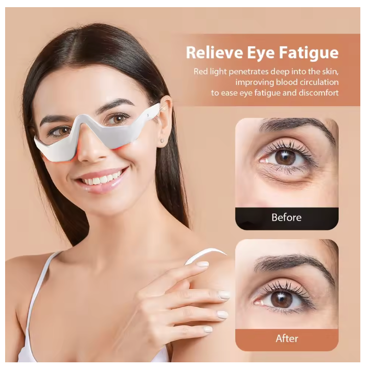 EMS Eye Massager – Undereye Lifting & Light Therapy Device for Skincare
