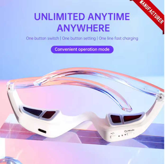 EMS Eye Massager – Undereye Lifting & Light Therapy Device for Skincare