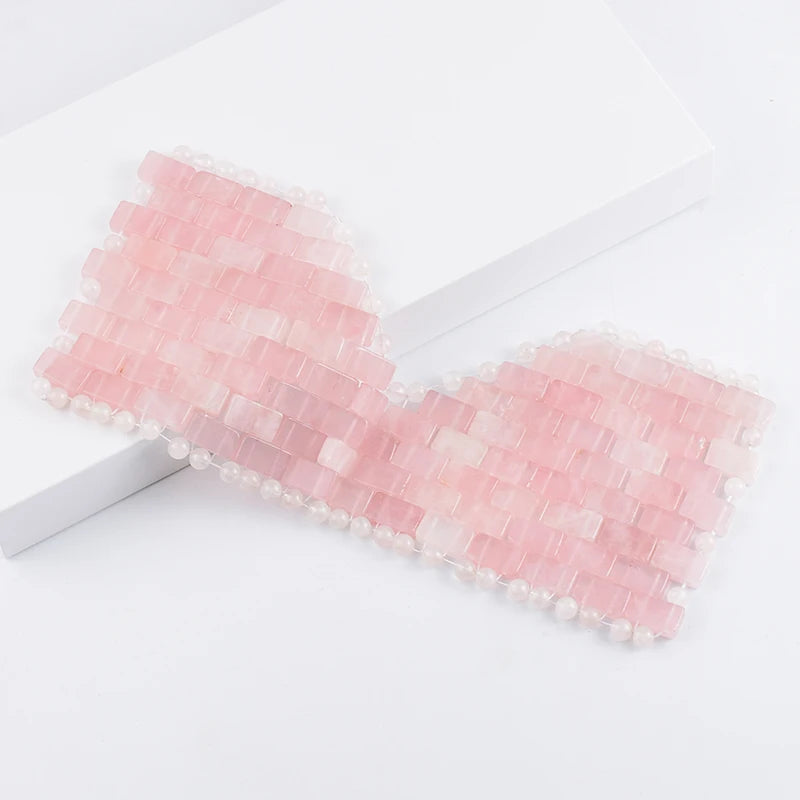 RoseLuxe Rose Quartz Eye Mask