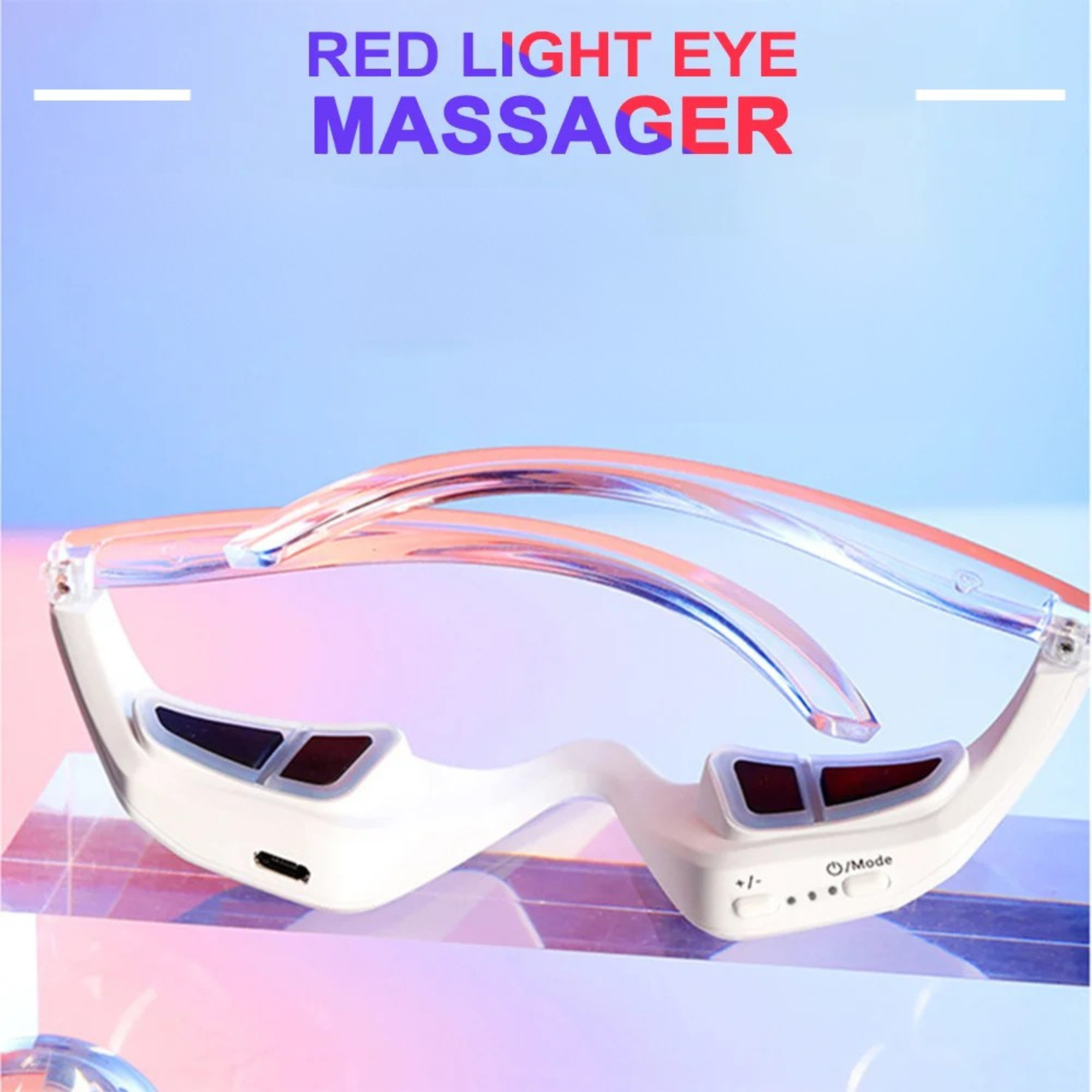 EMS Eye Massager – Undereye Lifting & Light Therapy Device for Skincare