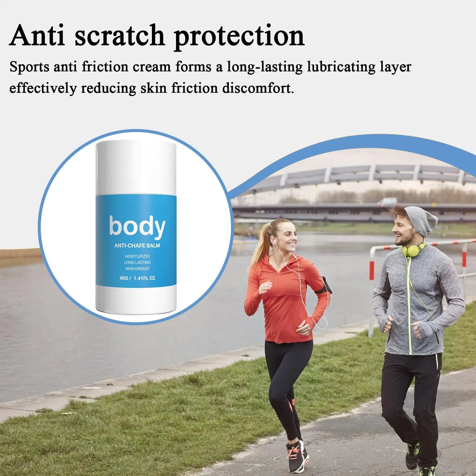 Anti-Chafe Friction Stick – Long-Lasting Relief for Thighs & Body
