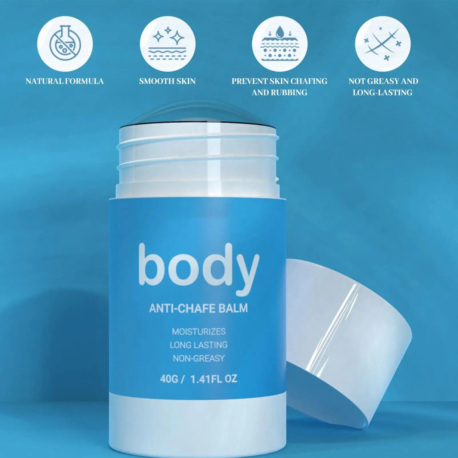 Anti-Chafe Friction Stick – Long-Lasting Relief for Thighs & Body