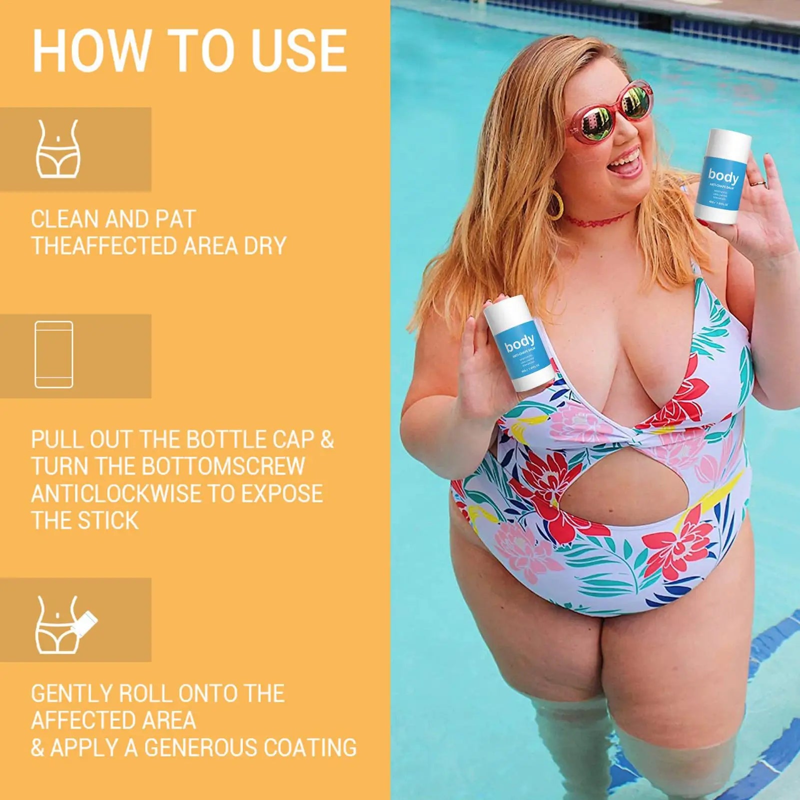 Anti-Chafe Friction Stick – Long-Lasting Relief for Thighs & Body