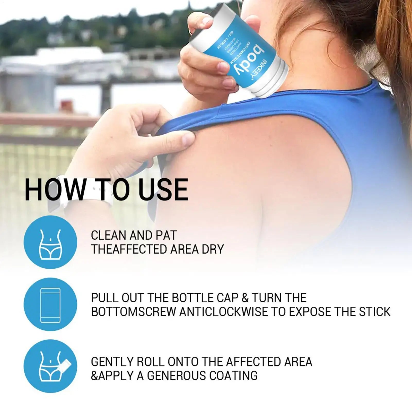 Anti-Chafe Friction Stick – Long-Lasting Relief for Thighs & Body