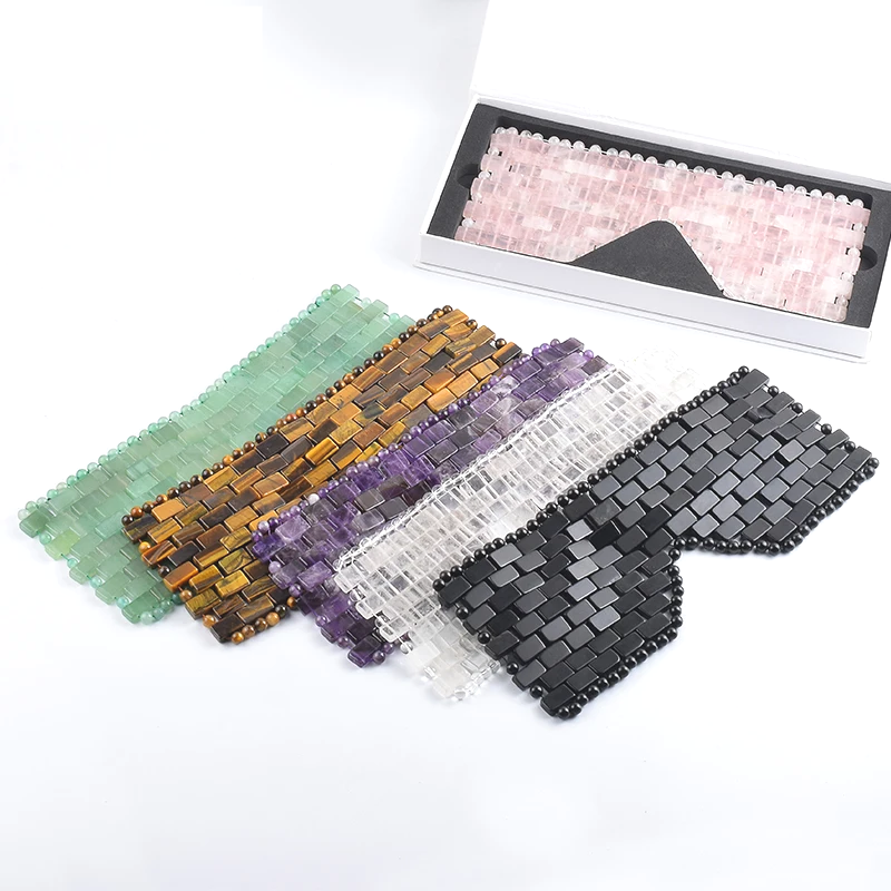RoseLuxe Rose Quartz Eye Mask