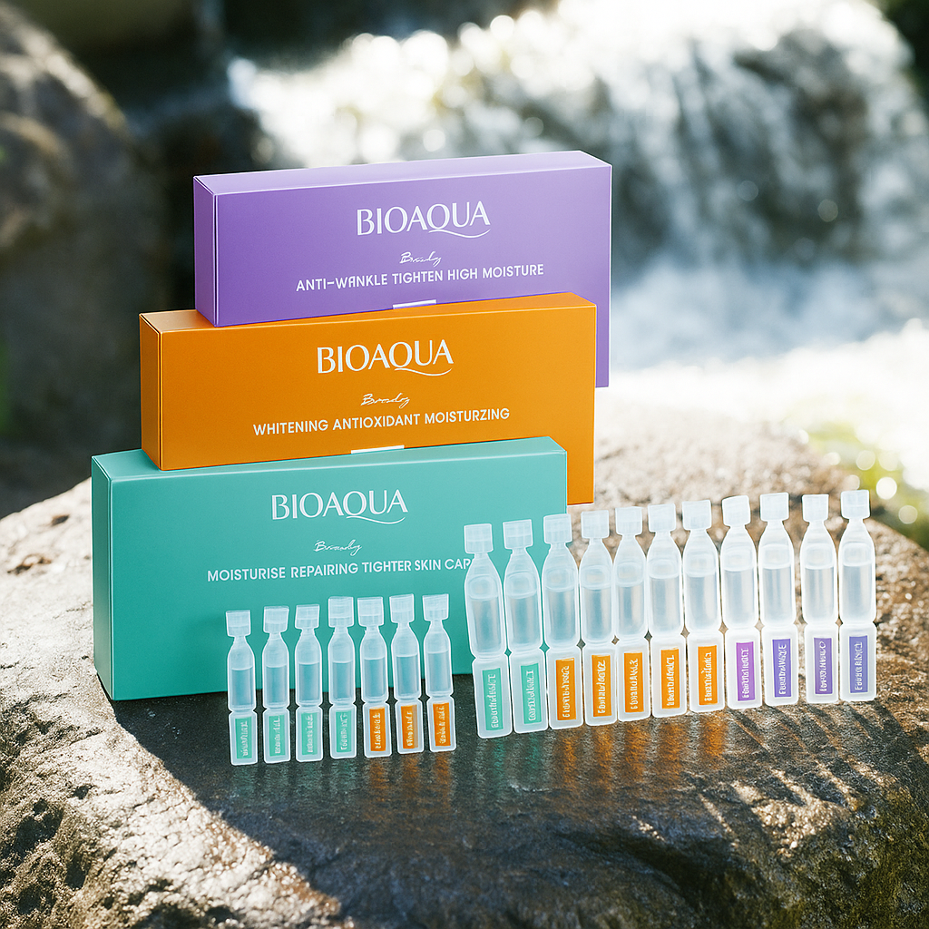 30pcs BIOAQUA Retinol + Vitamin C + Hyaluronic Acid Serum Box