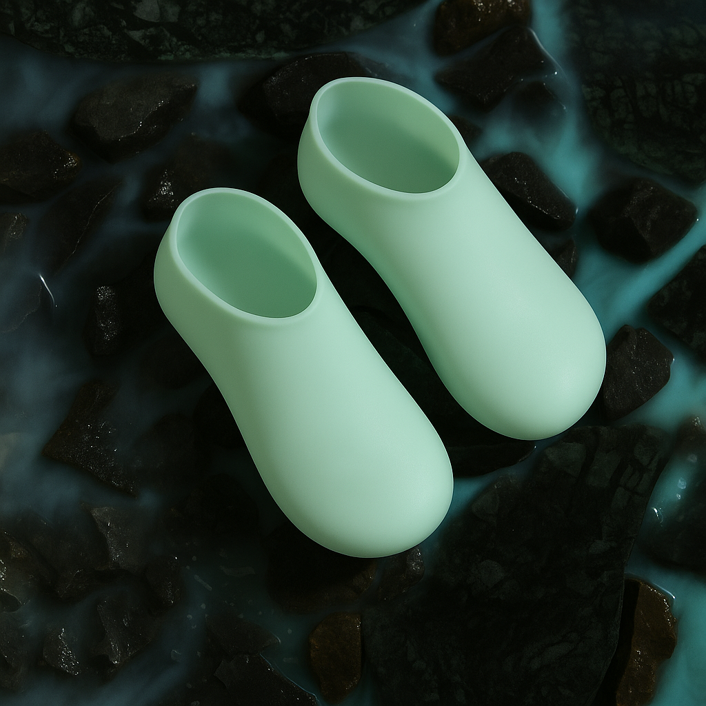 Silicone Moisturizing Foot Spa Socks – Reusable Hydrating Heel Care
