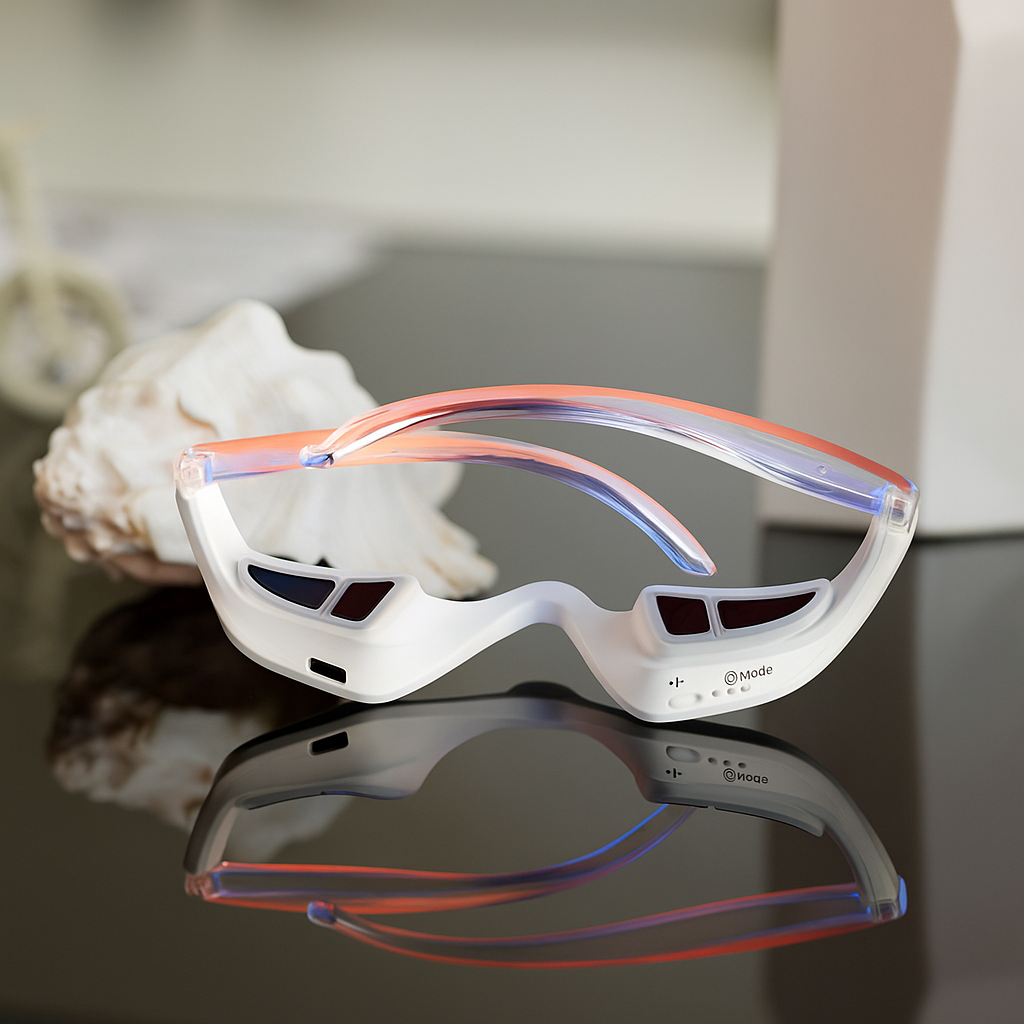 EMS Eye Massager – Undereye Lifting & Light Therapy Device for Skincare