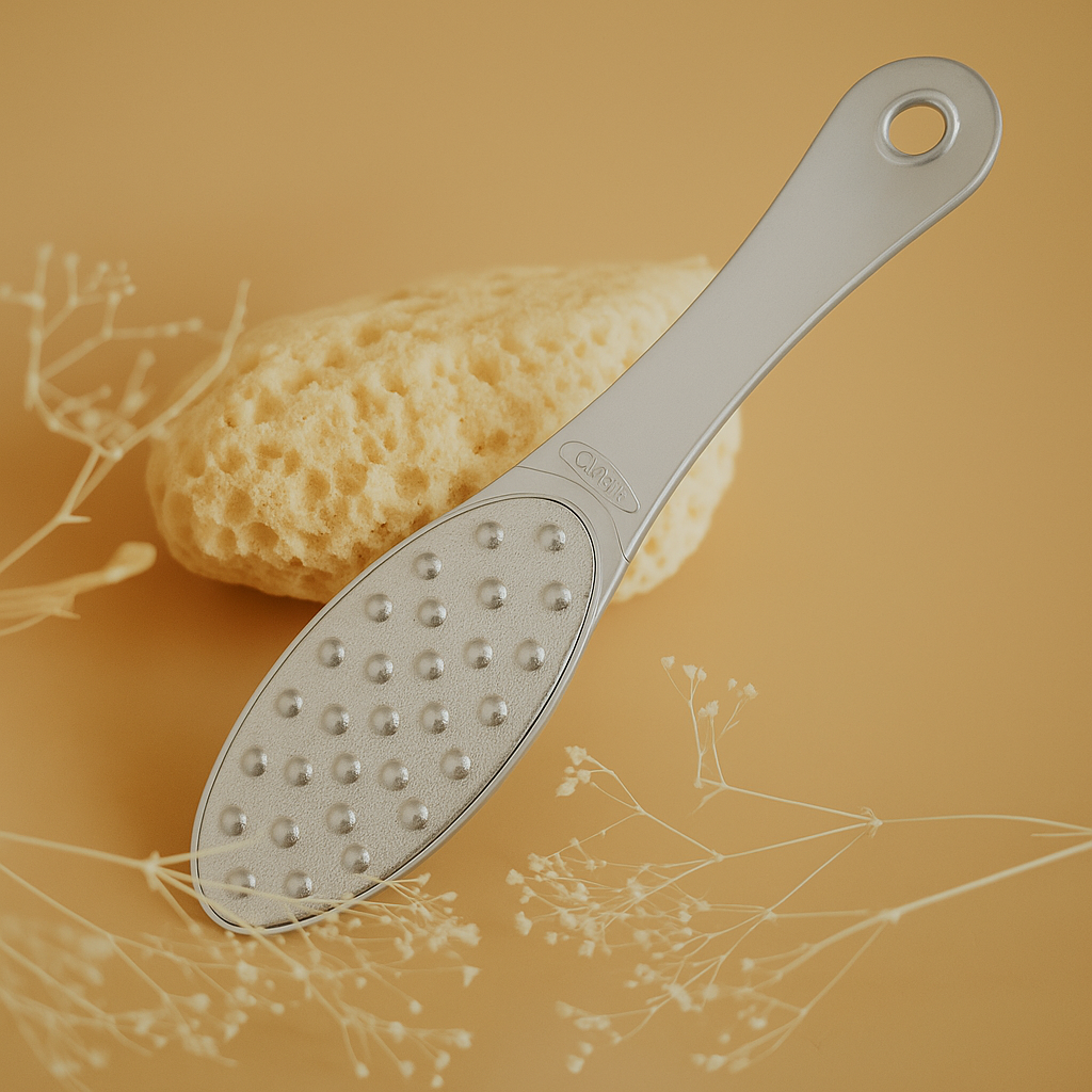 Stainless Steel Foot File – Double-Sided Callus Remover for Heels