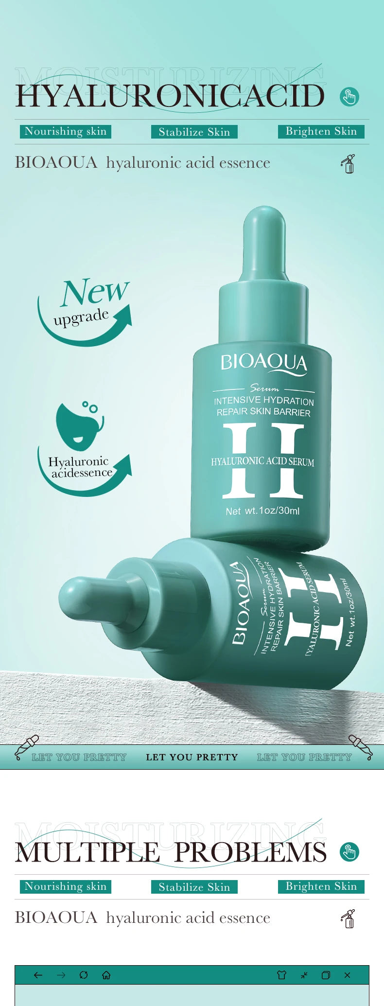 Glow & Hydrate with BIOAQUA Vitamin C Retinol & Hyaluronic Acid Serum