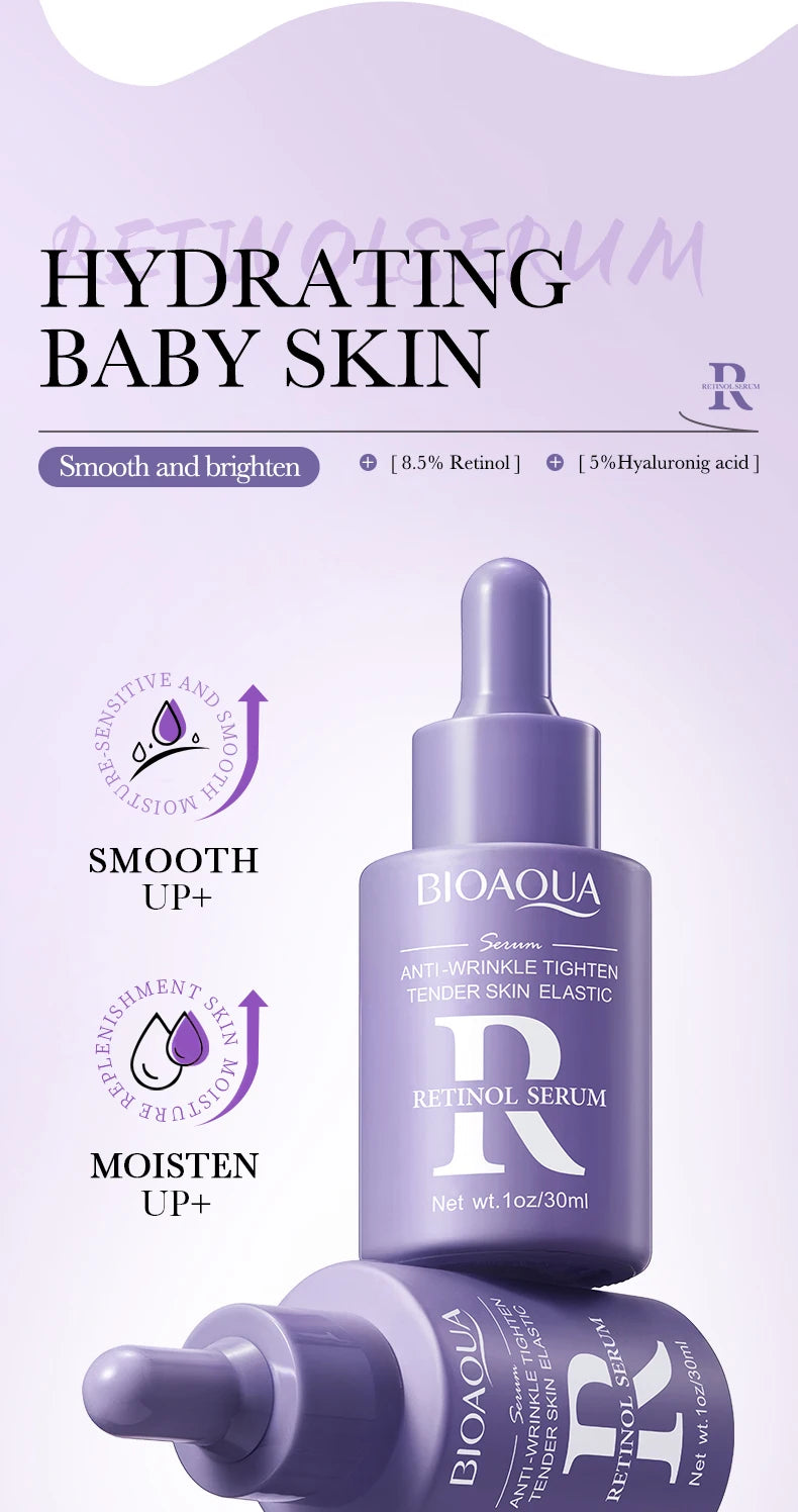 Glow & Hydrate with BIOAQUA Vitamin C Retinol & Hyaluronic Acid Serum