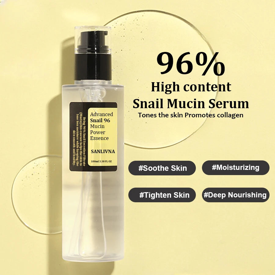 Snail Mucin Essence 96% – Hydrating & Smoothing Korean Face Serum