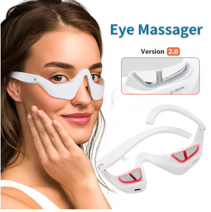 EMS Eye Massager – Undereye Lifting & Light Therapy Device for Skincare