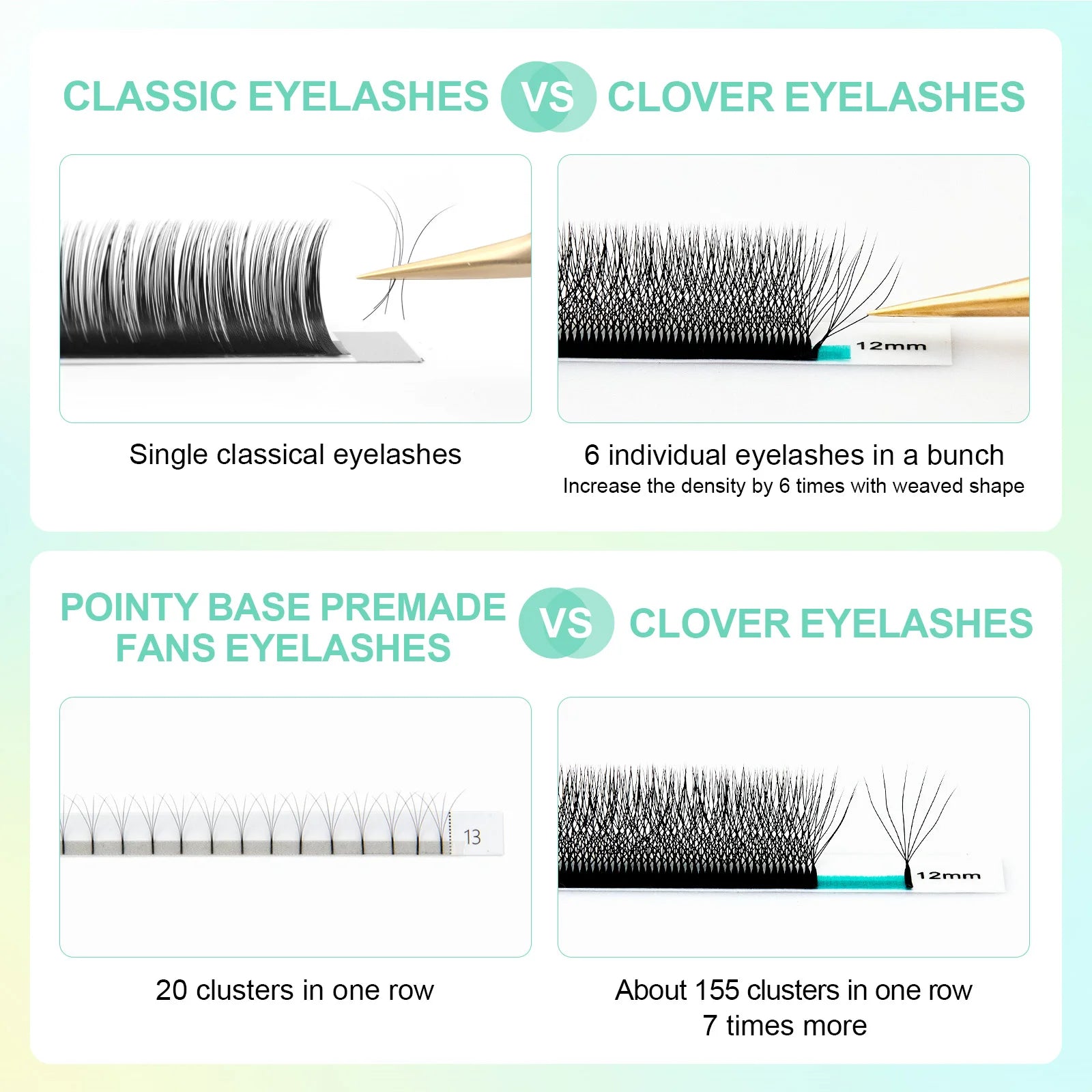 NAGARAKU 6D W-Shape Premade Fans Eyelash Extensions