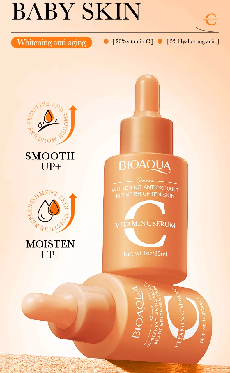 Glow & Hydrate with BIOAQUA Vitamin C Retinol & Hyaluronic Acid Serum