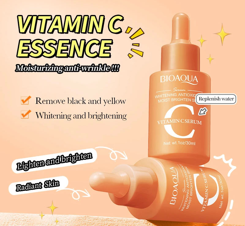 Glow & Hydrate with BIOAQUA Vitamin C Retinol & Hyaluronic Acid Serum