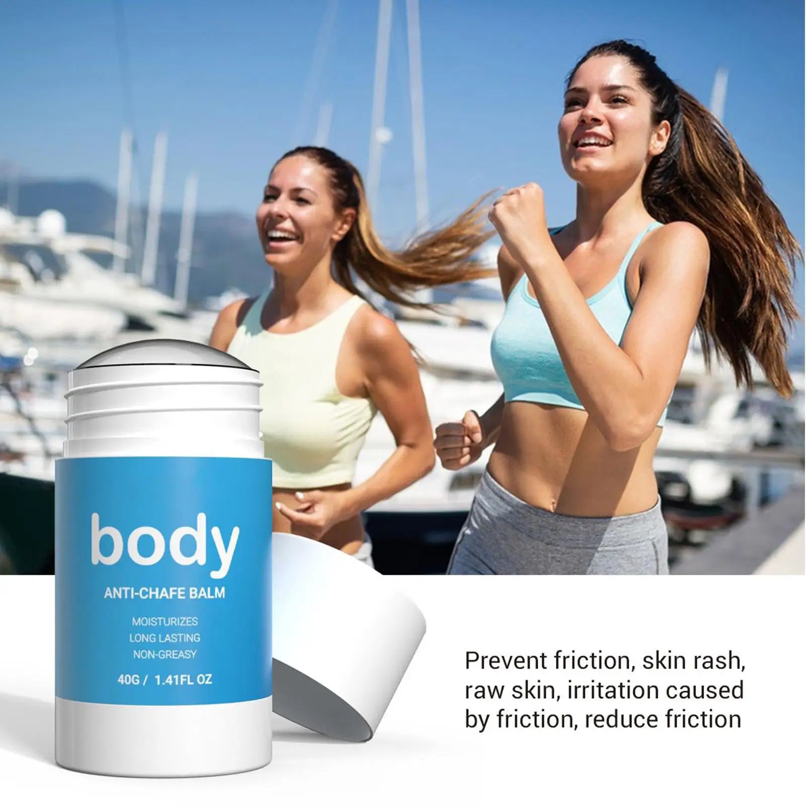 Anti-Chafe Friction Stick – Long-Lasting Relief for Thighs & Body